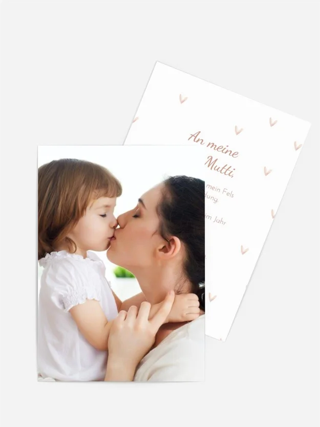 Grußkarte zum Muttertag  Viele Herzen Grußkarte zum Muttertag  Viele Herzen