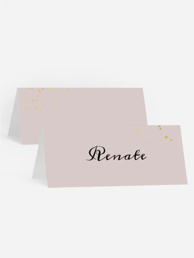 Tischkarte Kommunion Stummer Blick