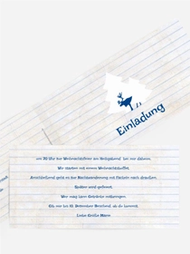 Einladungskarte Weihnachten Privat Elchenwald