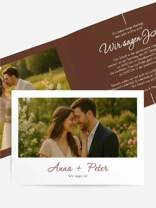 Hochzeitseinladung Lebenslinie Hochzeitseinladung Lebenslinie