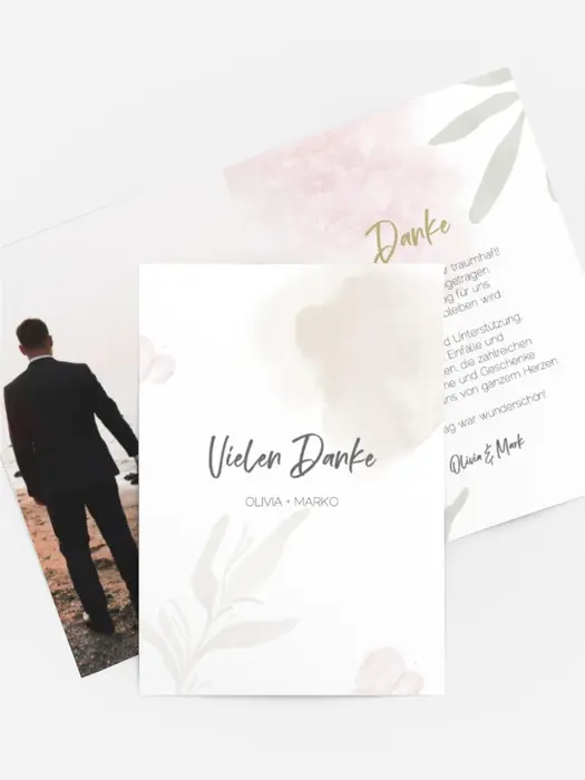 Dankeskarte Wildpflanzen