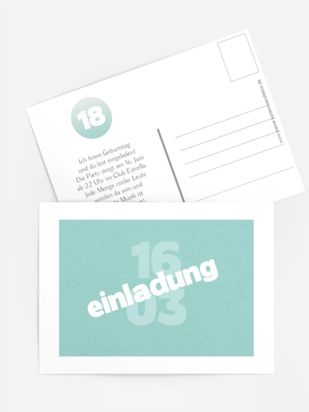 Geburtstagseinladung Mondschein