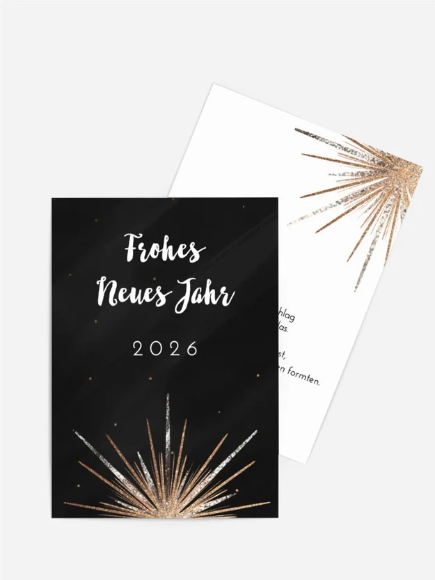 Neujahrskarten Feuerwerk