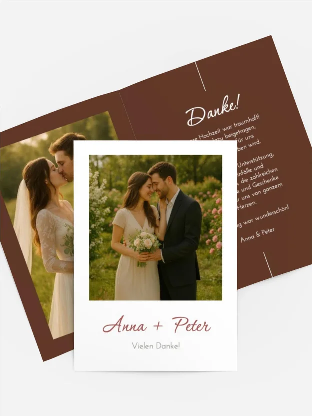 Dankeskarte Lebenslinie