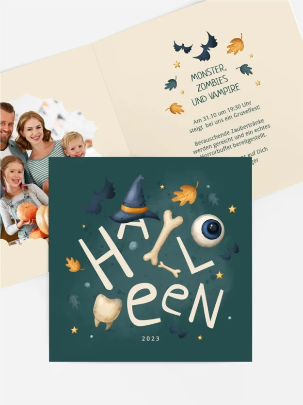 Halloween Einladung Hexenstreiche