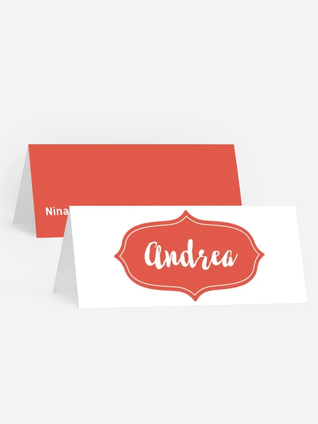 Tischkarte Geburtstag Girlanden herum Tischkarte Geburtstag Girlanden herum