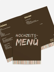 Hochzeitsmenükarte Wir heiraten Hochzeitsmenükarte Wir heiraten