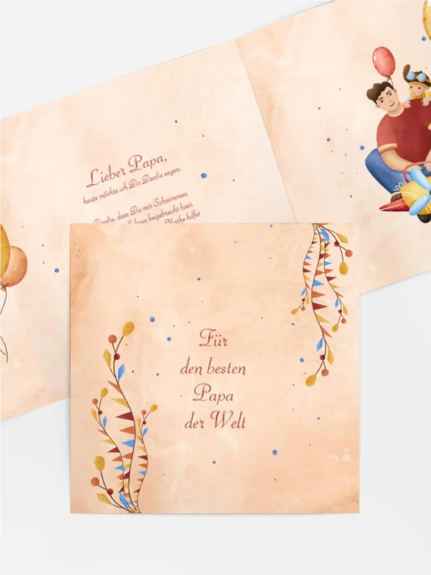 Vatertagskarte Kleines Flugzeug Vatertagskarte Kleines Flugzeug