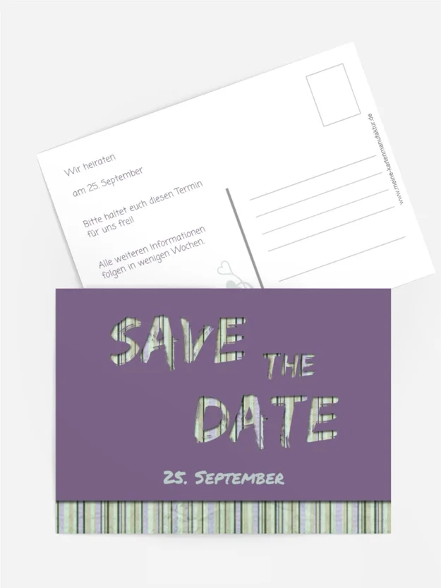 Save the Date Wir heiraten