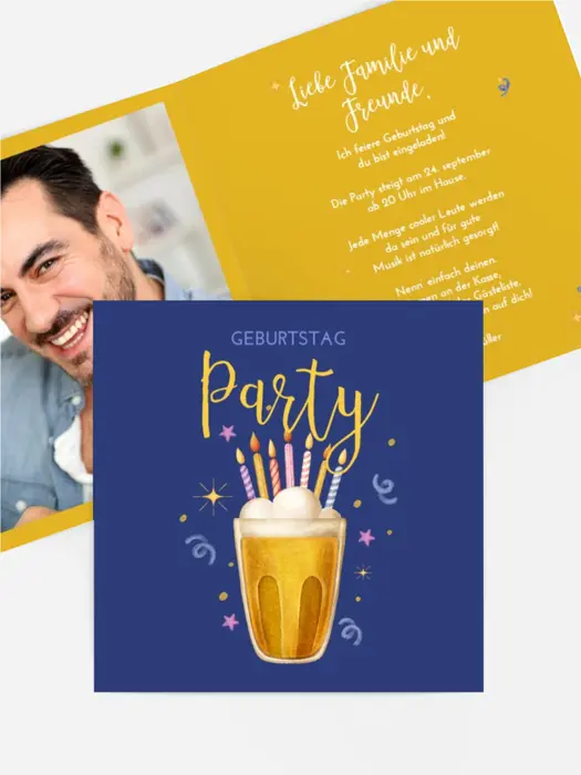 Geburtstagseinladung Laute Party