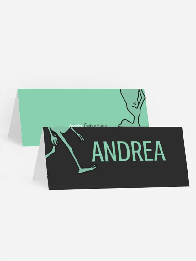 Tischkarte Geburtstag Außerirdische