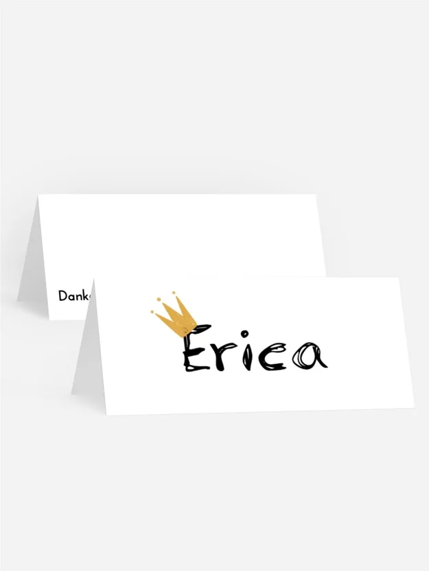 Tischkarte Geburtstag  Einladung von der Katze