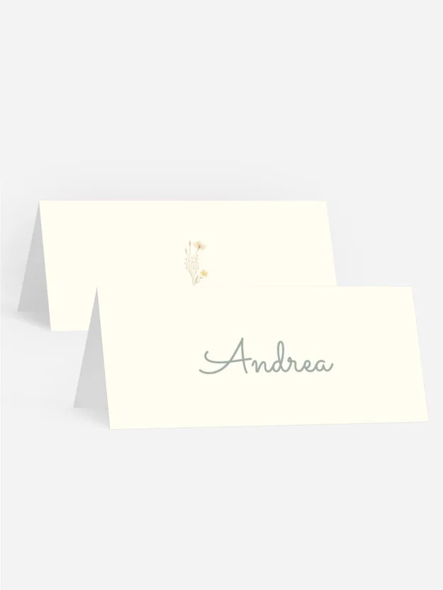 Tischkarte Geburtstag Einsame Blume