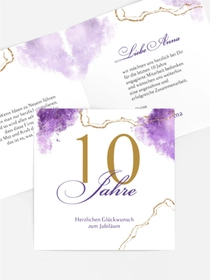 Jubiläumskarten Ein kleines Jubiläum