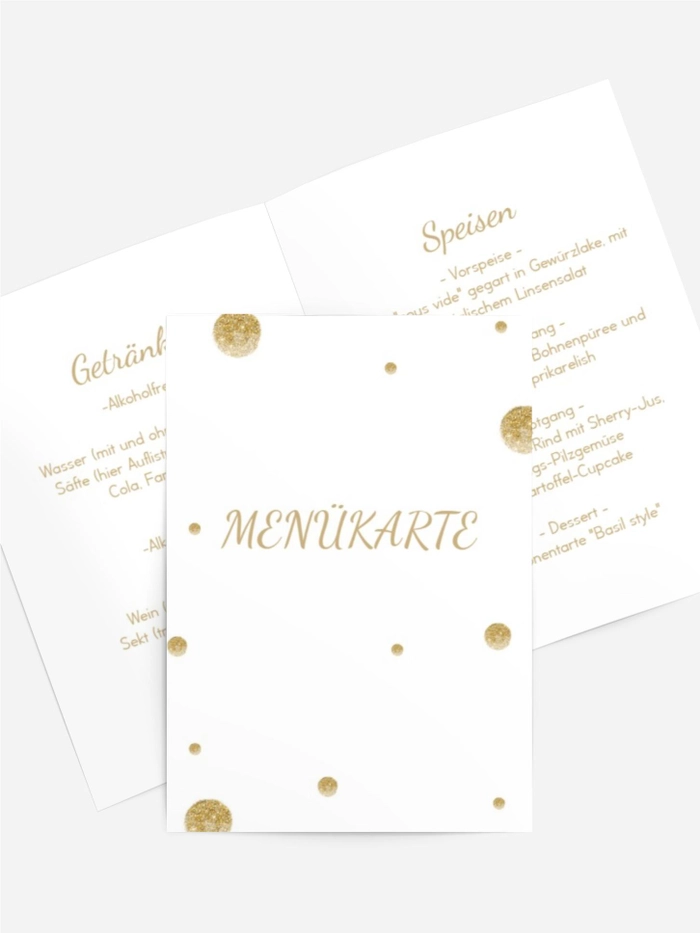 Menükarte Geburtstag Inverse Age