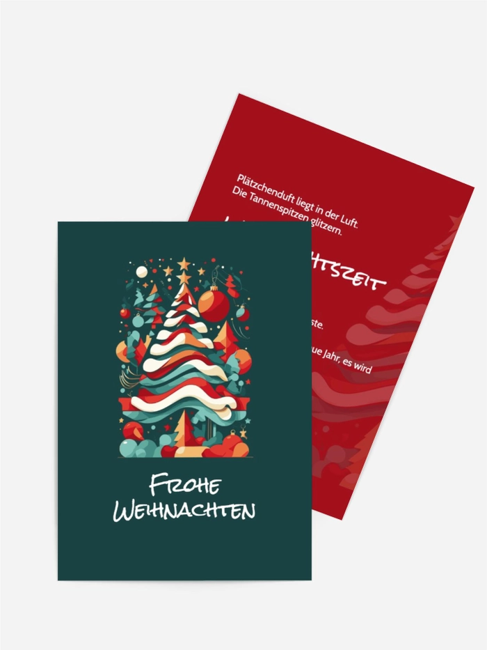 Grußkarte Weihnachten Neujahrsinstallation Grußkarte Weihnachten Neujahrsinstallation