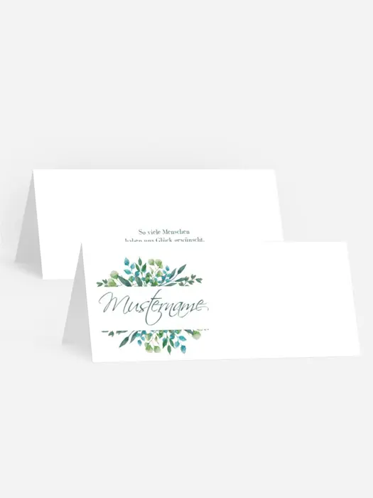 Tischkarte Wilde Blumen