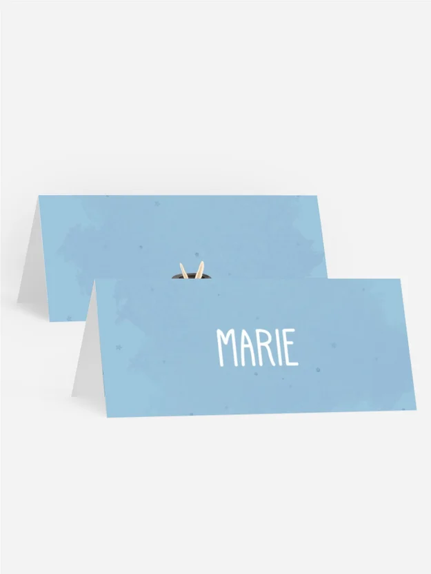 Tischkarte Geburtstag  Magischer Hase