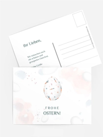 Osterkarte Schönes Karottenei