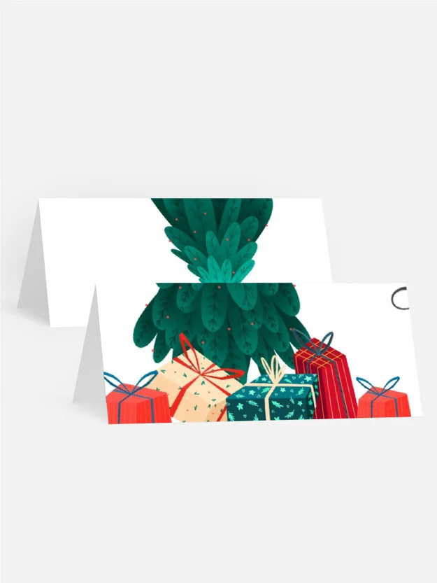 Weihnachtstischkarte Oh, Tannenbaum