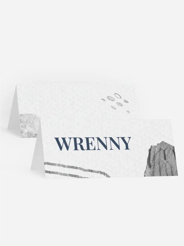 Tischkarte Konfirmation Felsen des Himmels