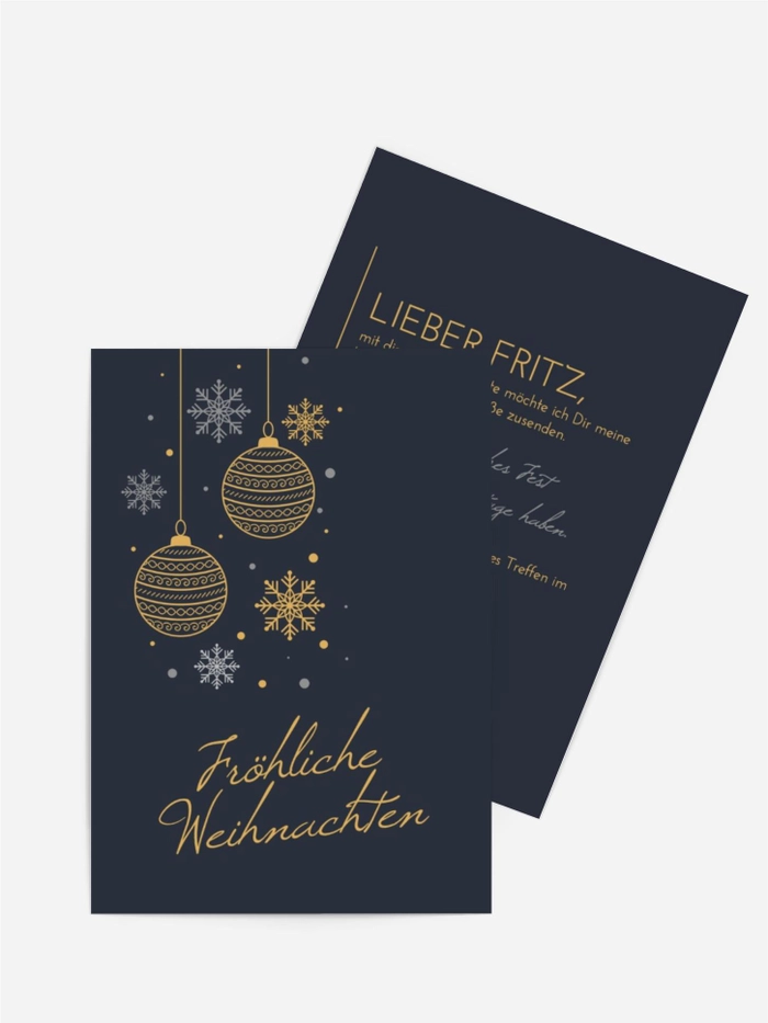 Grußkarte Weihnachten Wintermärchen