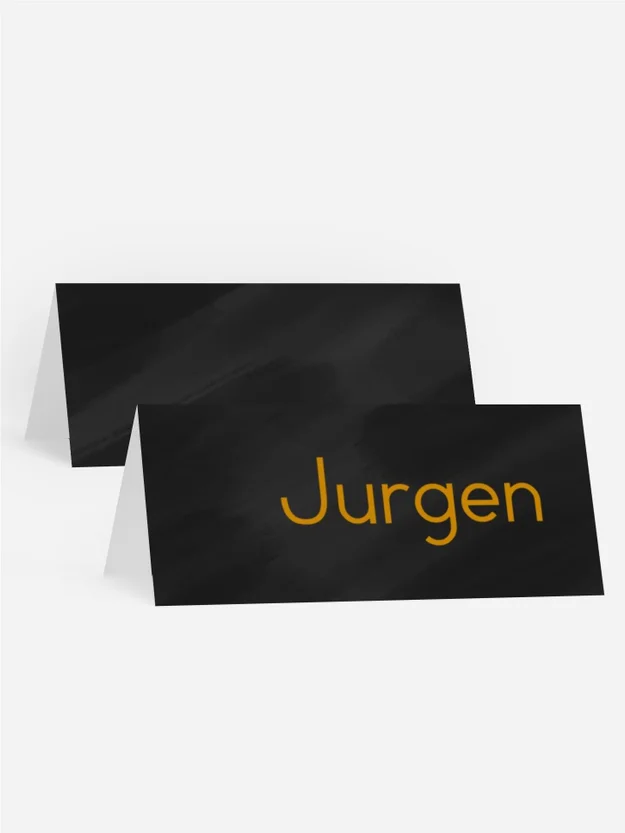 Tischkarte Geburtstag Glamourstreifen