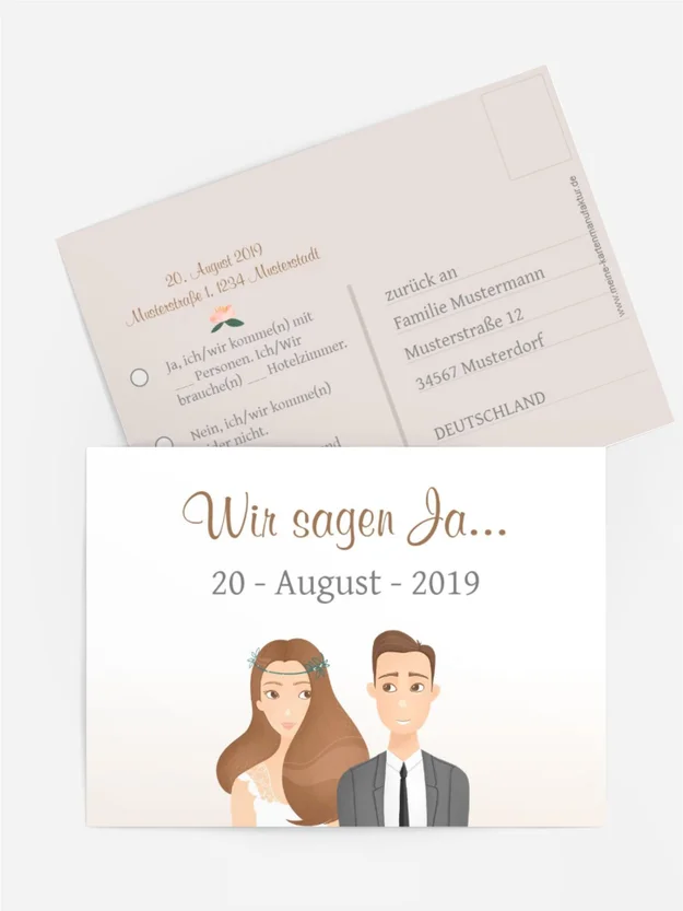 Antwortkarte Für immer Eins