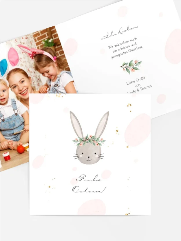 Osterkarte Langohrhase