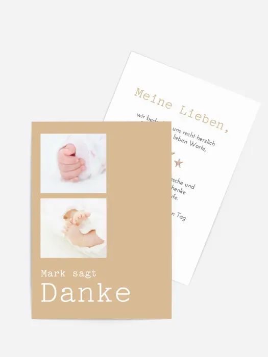 Dankeskarte Taufe Engelslächeln