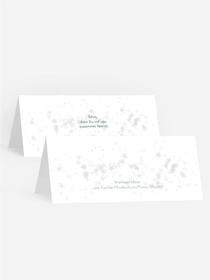 Tischkarte Weihnachten Schriftkugel