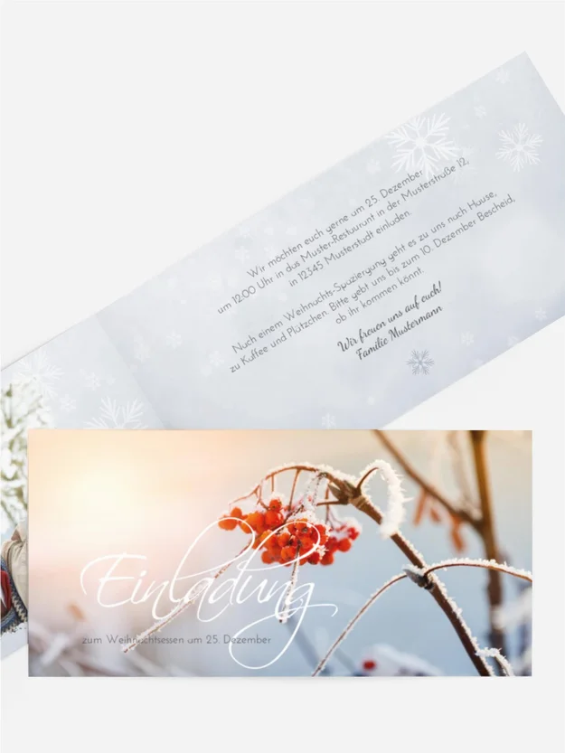 Foto Weihnachtseinladung Reif Foto Weihnachtseinladung Reif
