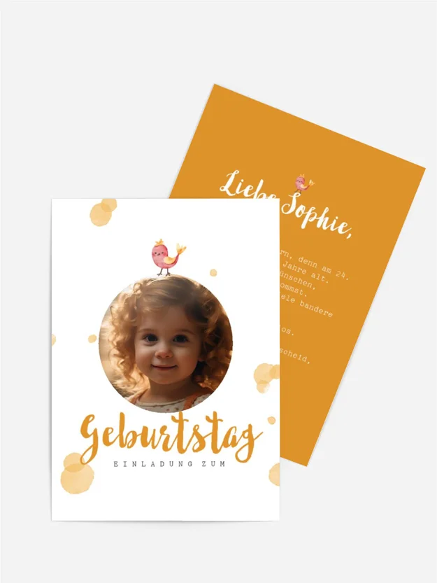 Geburtstagseinladung Sonnenkreis