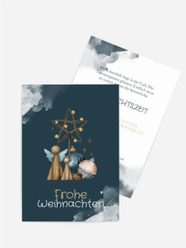 Grußkarte Weihnachten Christbaumschmuck