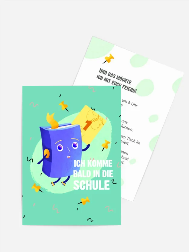 Einladungskarte Einschulung 1mal1