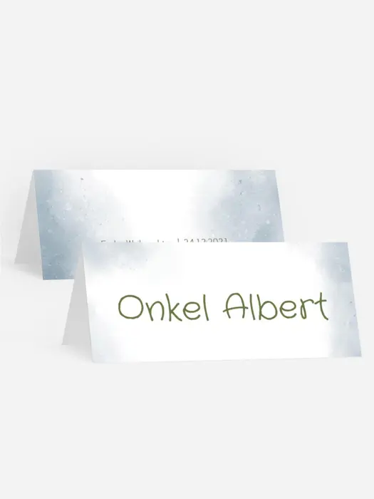 Tischkarte Weihnachten Weihnachtskugel