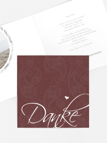 Dankeskarte Hochzeit "Traumhochzeit"