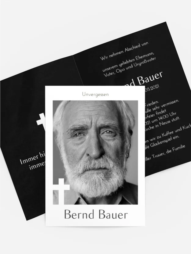 Trauerkarte Bilderrahmen Trauerkarte Bilderrahmen