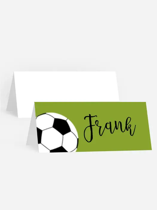 Tischkarte Geburtstag Fußballtraum