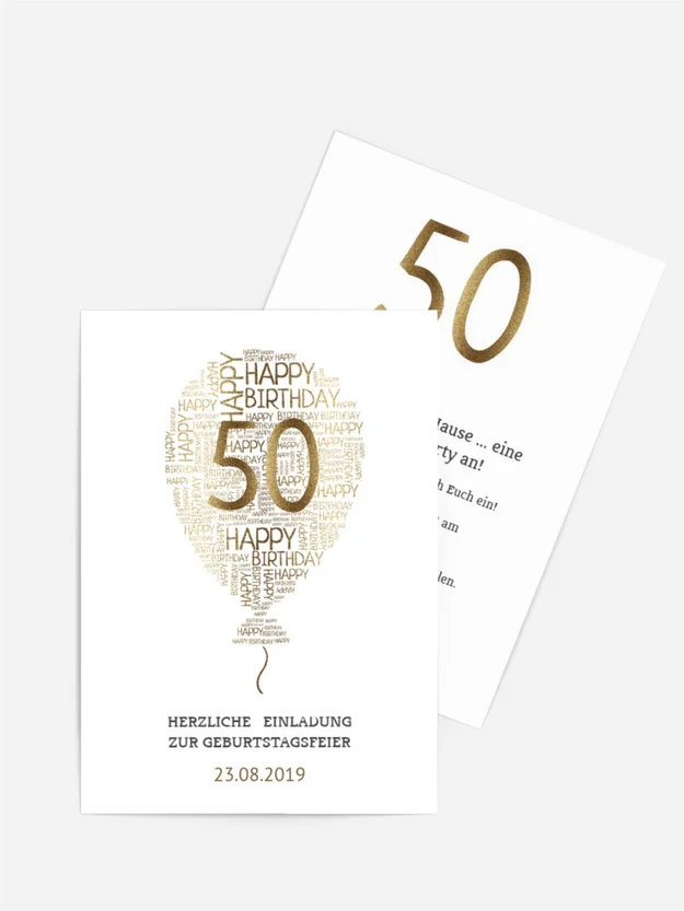 Geburtstagseinladung Luftballon