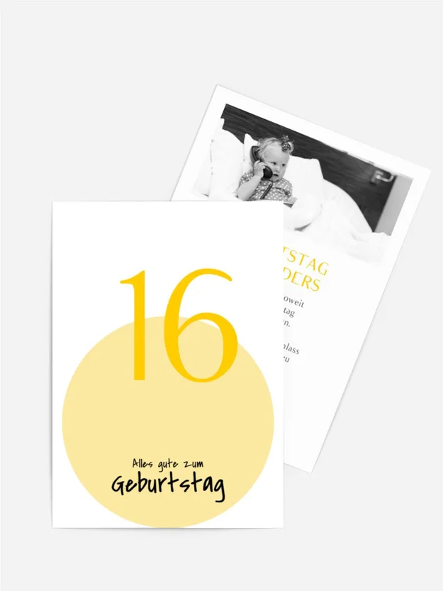 Geburtstagseinladung Solar sechzehn