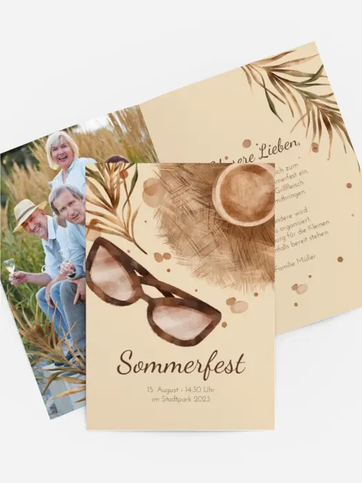 Sommerfest Einladung Strandset