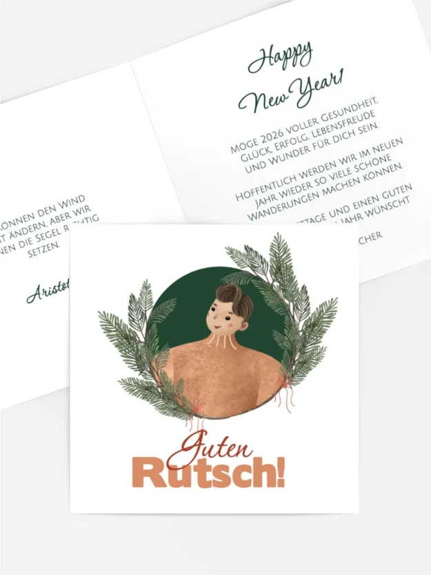 Neujahrskarte Neujahrsporträt