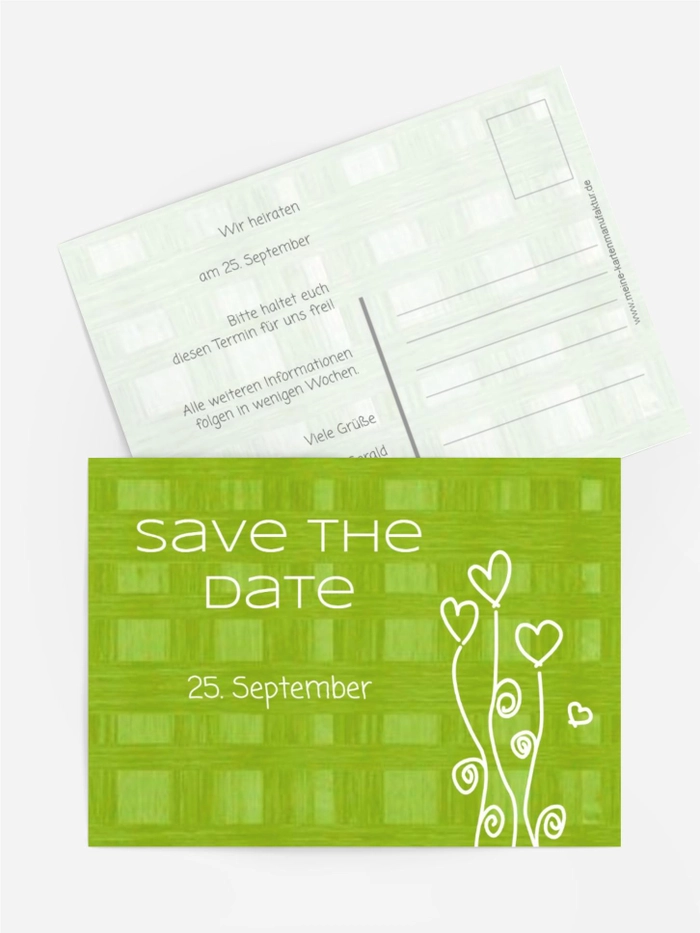 Save the Date Karte Liebestraum