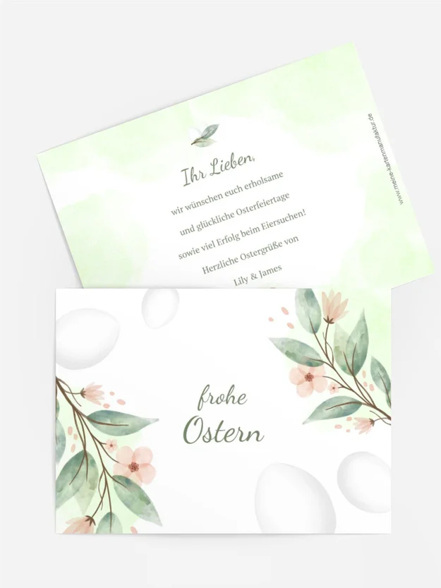 Osterkarte Frohe Frühlingsgefühle 2 Osterkarte Frohe Frühlingsgefühle 2