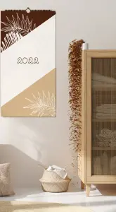 3-Monats-kalender als Wandkalender mit Jahreszahl