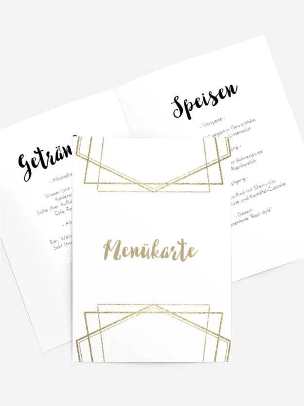 Menükarte Geburtstag Geometrie der Zeit Menükarte Geburtstag Geometrie der Zeit