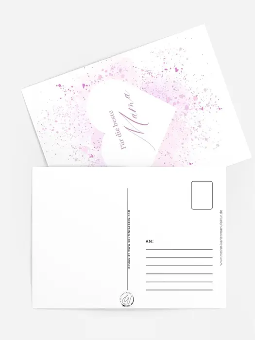 Muttertag rosa Farbspritzer