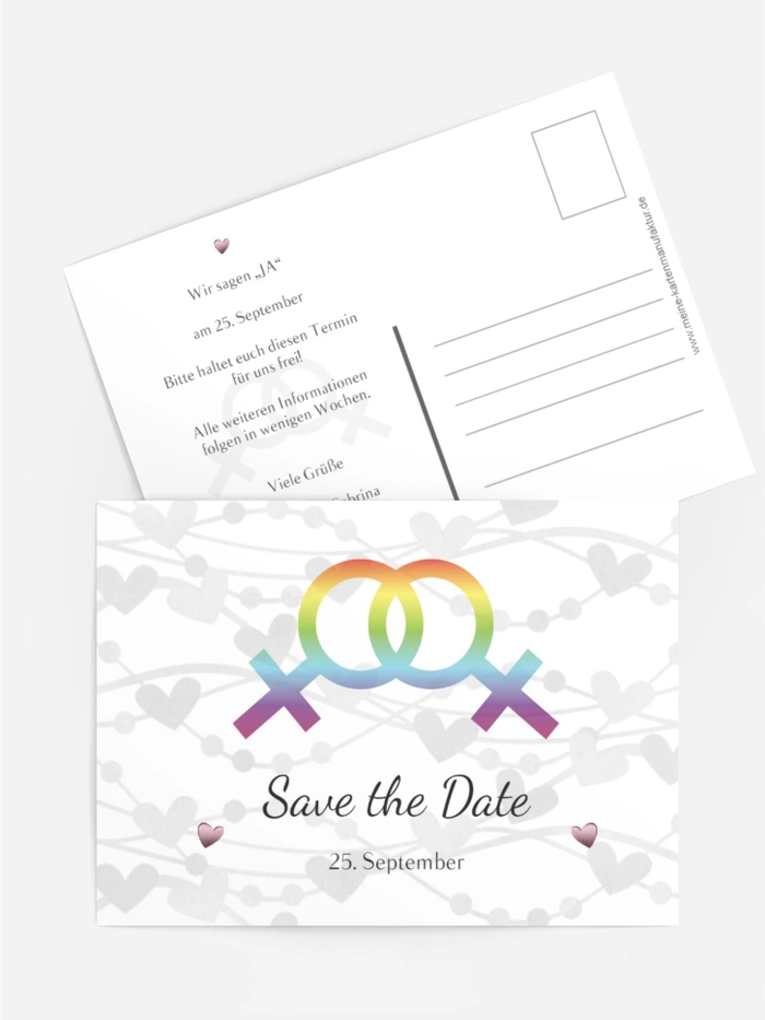 Save the Date Im Zeichen der Liebe - Frauen Save the Date Im Zeichen der Liebe - Frauen
