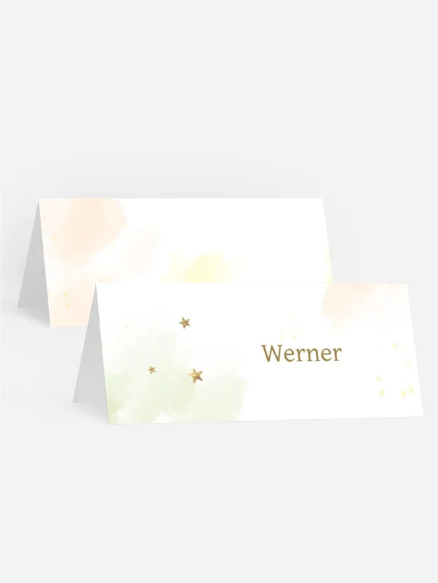 Tischkarte Geburtstag Zauberstaub